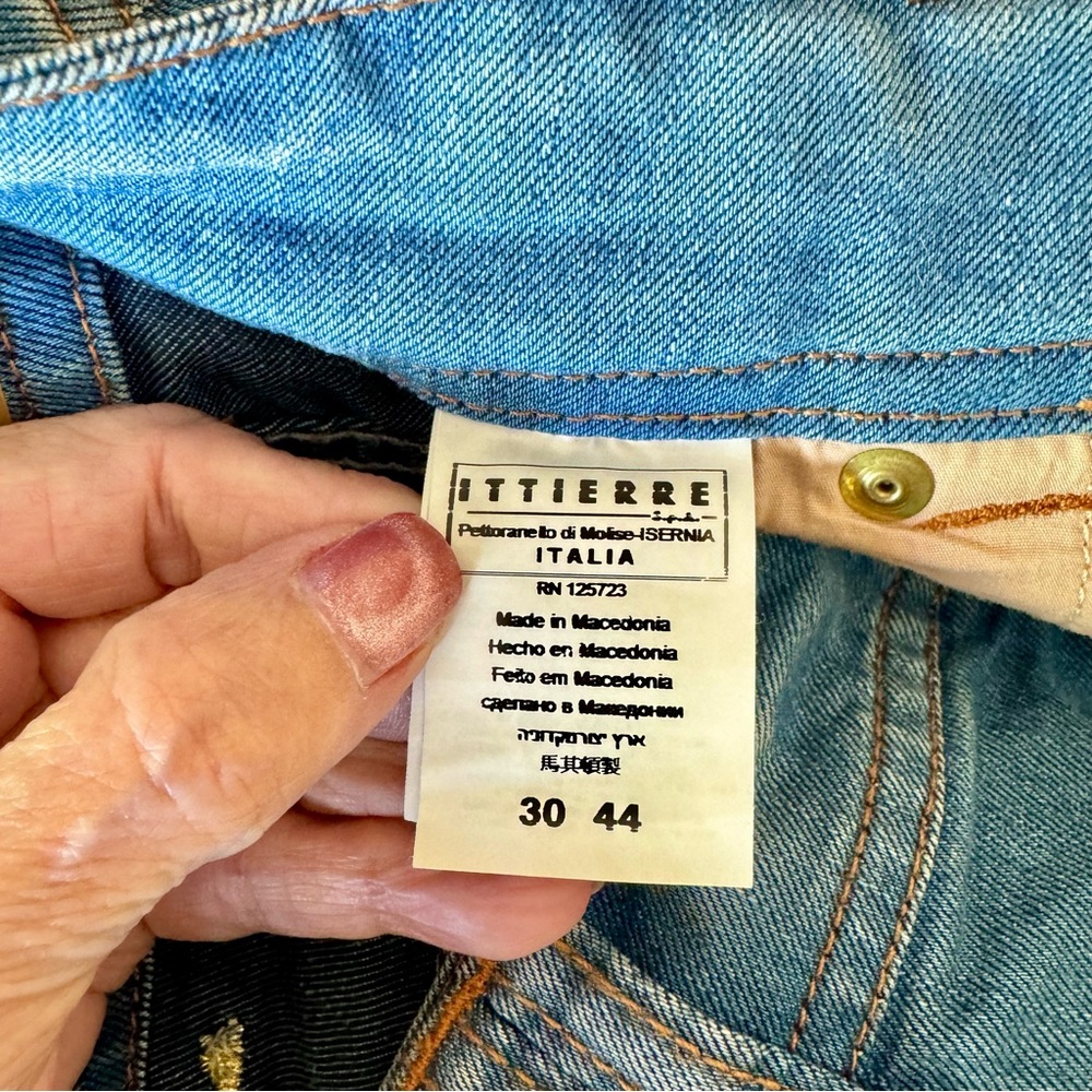 NWT LONG Galliano Donna crystal cherry slim jeans 30 - Picture 7 of 16